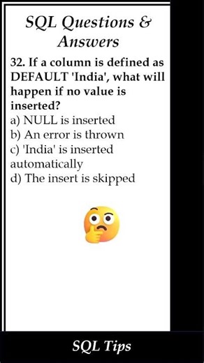 SQL Q&A (Q37) series | Must-Know SQL Interview Question & Answer | #shorts