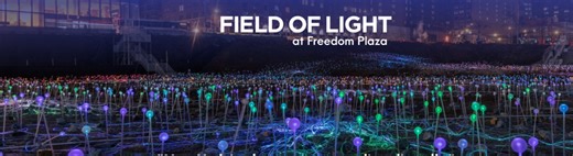 Field of Light NYC at Freedom Plaza #ArtTuesday