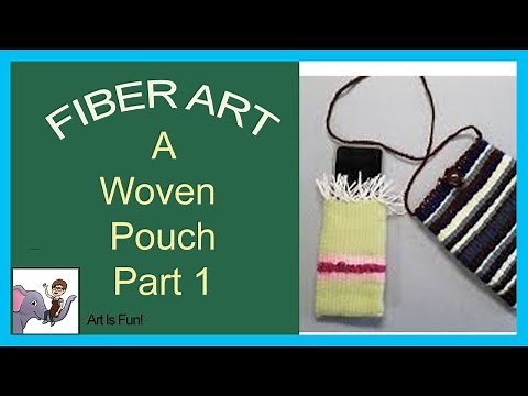 Pouch Weaving on a Cardboard loom Part 1 | Weaving for Beginners | Fun Weaving Tutorials