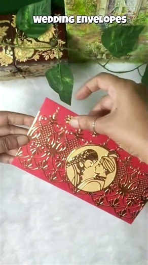 Elegant Handmade Wedding Envelope