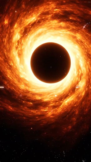 Our Sun vs A Supermassive Black Hole ☀️🕳️ #shorts