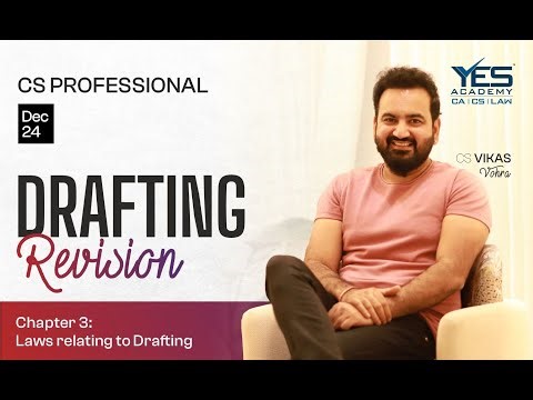 Drafting Chap 3 Drafting & Conveyancing Revision Lec 2 | CS Professional Drafting | CS Vikas Vohra