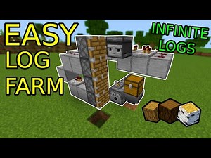 HOW TO MAKE A SIMPLE LOG FARM IN MINECRAFT 1.19 (Bedrock/java/mcpe/ps4/xbox)