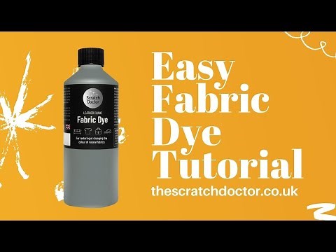 Easy Fabric Dye Tutorial (Paintbrush Technique)