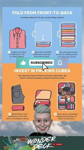 Genius Packing Tips 🧳 | Fold & Pack Smarter