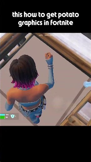 This how you can get potato🥔 graphics in fortnite #shorts