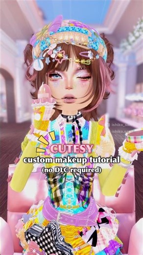 CUTESY MAKEUP TUTORIAL IN DTI!!💗 #dresstoimpress