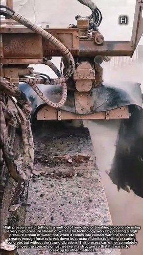 Concrete Breaking with High Pressure Water Jet
