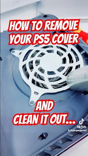 How to take off your ps5 cover and clean it out… #gamerdad #howtocleanps5 #removeps5cover