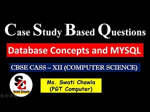 Case Study Based Questions (MYSQL) | Class 12 | Computer Science