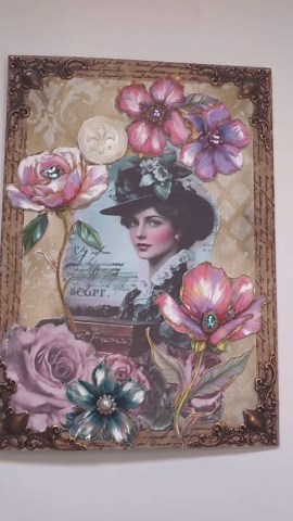 La Vie En Rose - Handmade Greeting Card - Etsy