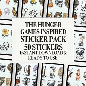 The Hunger Games Inspired Sticker Pack | Rebellion | Digital Download PNG Stickers - Etsy