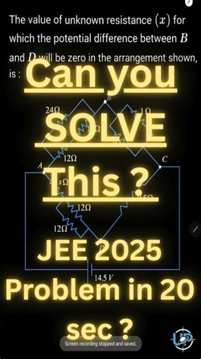 JEE question #jeephysics #jeeproblems