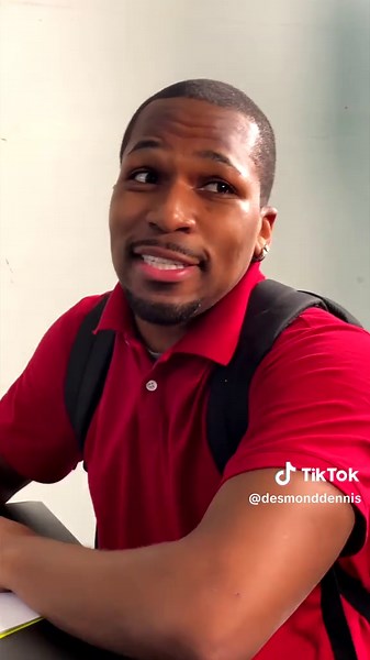 The new kid saved my life...@Bernard L White | knock the pencil off my shoulder
