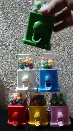 MINI GUMBALL VENDING MACHINE COLLECTION 🌈 #shorts #viral #shortvideo