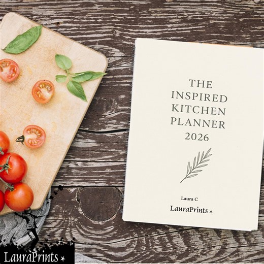 Kitchen Planner 2026, 53 Weekly Layouts, Cooking Tips, Monthly Themes, (printable PDF) - Etsy