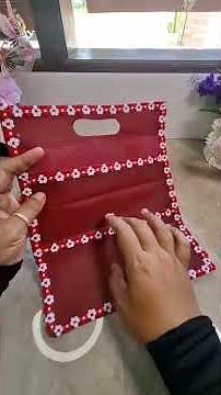 Kantong Dinding Dari Tas Kain Bekas #shortsfeed #shortvideo #shortsvideo #shorts #short