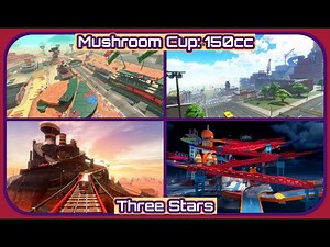 Mario Kart World - Mushroom Cup: 150cc: Three Stars