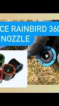 Replace rainbird nozzle 360 spray pattern #sprinklerrepair #sprinklernozzle #howto