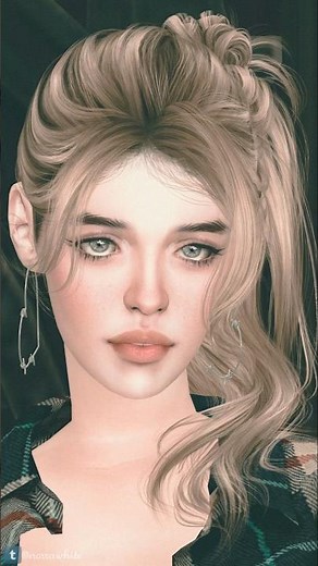 Creating a female character #sims4 #thesims4 #sims4cc