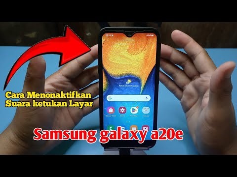 Samsung galaxy a20e | Cara Menonaktifkan Suara Ketukan Layar