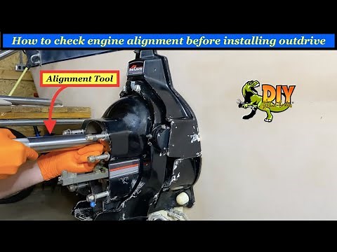 Check Alignment on Mercruiser outdrive and inboard engine before installing outdrive