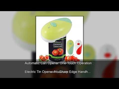 Automatic Can Opener One-Touch Operation Electric Tin Opener No Sharp Edge Handheld Can Opener