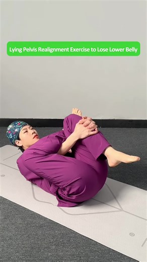 One Move to Correct Pelvic Tilt - Achieve a Flat Belly Lying Down! #perchoi #fitness #workout #exercise #fyp