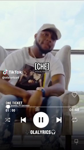 Kizz Daniel ft Davido - One Ticket (Lyrics Video)