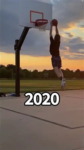 Crazy dunk transformation from 12-year-old kid