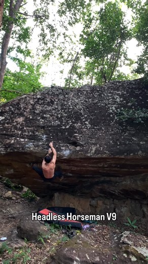 Khon Kaen Climbing Club on Instagram: "🧗🏻 Headless Horseman V9 🪨 Reversal Pyramid, Power Station North Sector ⛰️ Zoolander Bouldering Area, Khon Kaen, Thailand Topo: https://27crags.com/crags/power-station/premiumtopos/reverse"