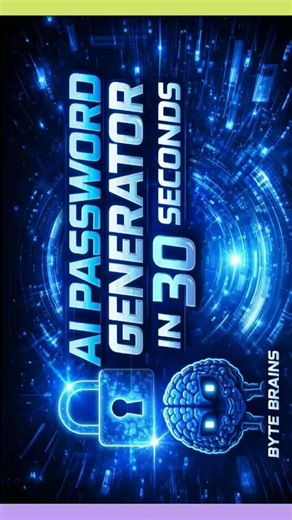 AI Password Generator in 30 Seconds 🔐 | Create Unbreakable Passwords #developer #coding