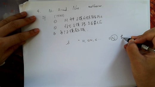 读世界名著系列：塞尔：局部代数：第二节：诺特环，诺特模，模的支撑集