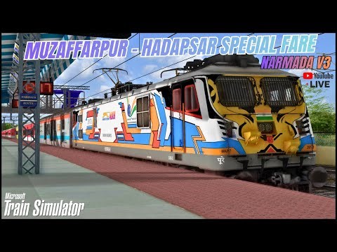 05589/Muzaffarpur - Hadapsar (Pune) Special Fare | Narmada V3 | IR-MSTS Live WAP-7 Mukhi