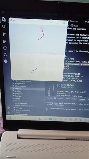 Python Turtle Magic Pentagon Animation for beginners #treanding #viral #python #pythonturtle #songs