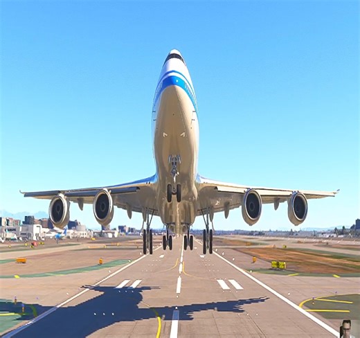 B747 Amazing takeoff, watch until the end you never seen before {4k} | Aviation loves