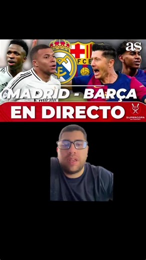 Real Madrid vs Barcelona En Vivo Ahora - Supercopa