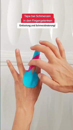 Fingertape - Entlastung und Schmerzlinderung #finger #gesundheit #tape #hand #kinesiotape #tutorial