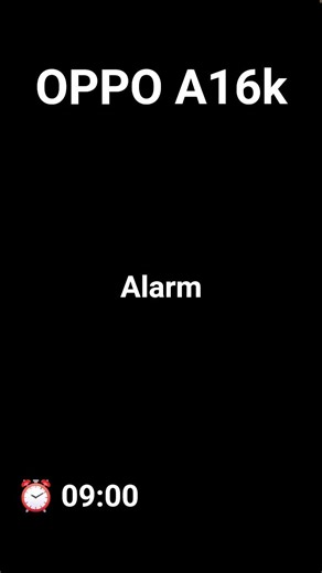 OPPO A16k Alarm (Home Screen) | Будильник #cellphone #alarm #alert