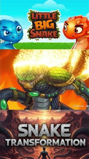 Snake transformation 😎 Super-brain 💥 Little Big Snake