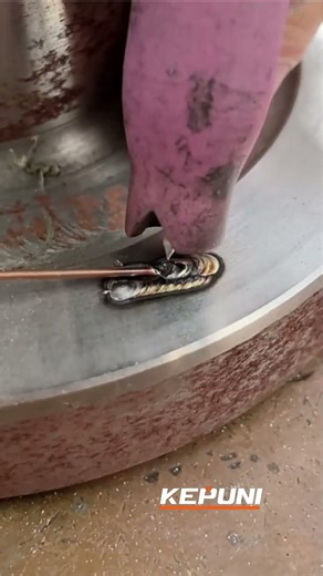 Repairing welded ductile iron using cold welding machines. No preheating required.