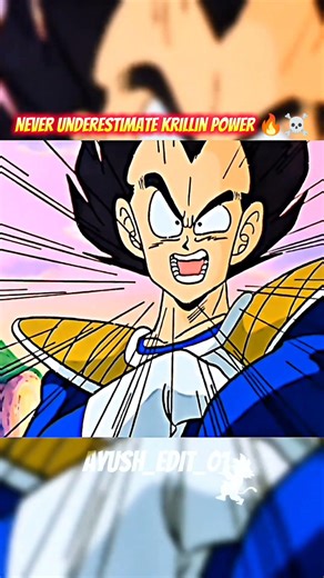 Krillin’s Destructo Disc Almost Killed Nappa 😱🔥#shorts #shortsfeed #ytshorts #krillin #dbs #dbz