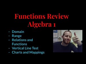 Functions Review - Algebra 1