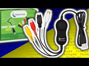 Digitize VHS with the ClearClick VHS to DVD Kit!