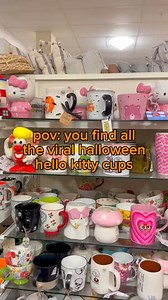 When you find all the viral hello kitty cups #homegoodsfinds #hellokitty #coffeemugs #halloweenmugs #halloween | Beauty By Brittney XO