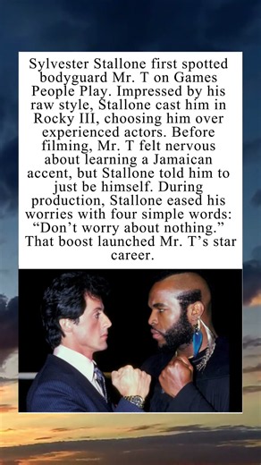 How Sylvester Stallone Discovered Mr. T #MrT #Rocky3