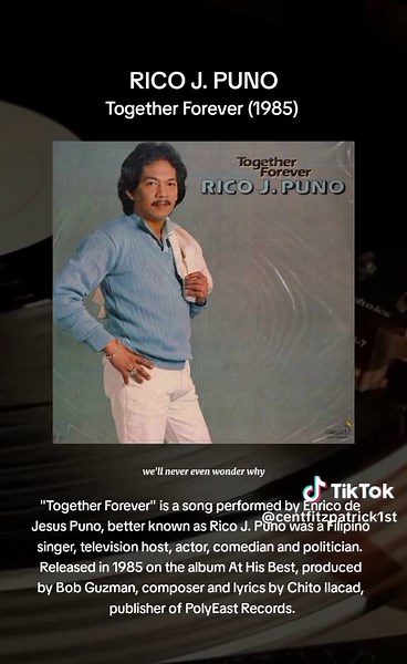 Rico J. Puno - Together Forever Love Song 80s | Music Memories