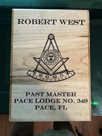 Custom Masonic Past Master Plaque Personalized Lodge Name Location - Etsy