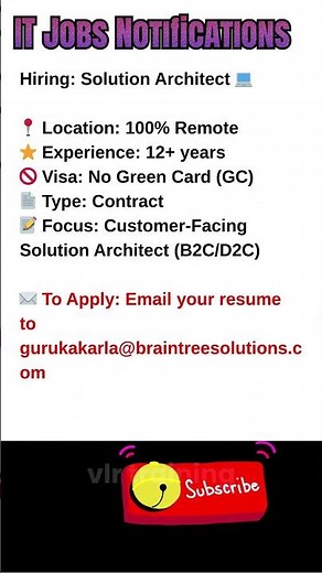 Solution Architect Job Remote Sept 23, 2025