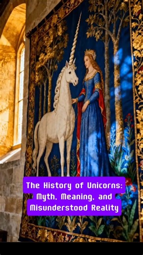 The History of Unicorns: Myth, Meaning, and Misunderstood Reality#youtubeshorts #mythology